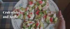 Crab sticks and Apple