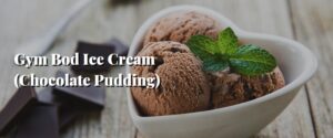 Gym Bod Ice Cream (Chocolate Pudding)