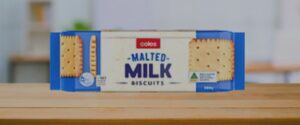43 kcal Coles Malted Milk Biscuits