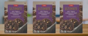 Cookies with triple chocolate chips from Coles