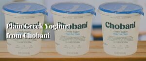 Plain Greek Yoghurt from Chobani